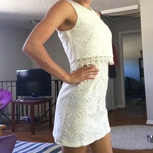 TOPSHOP Lacey white dress
